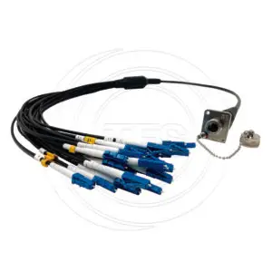 TFS DuraTAC® 24 Fiber MPO Magnum Chassis Connector with 24 LC and 1 Meter Patch Cables