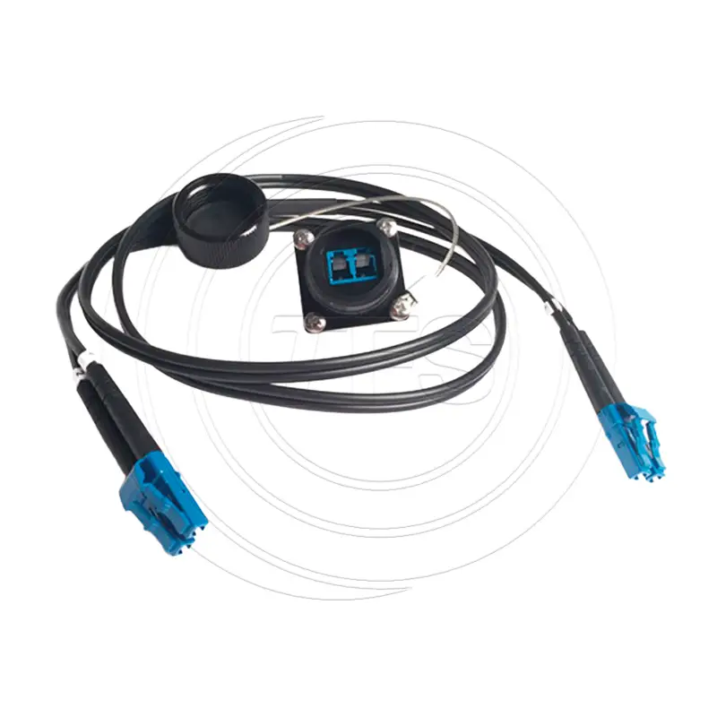 TFS DuraTAC® BullsEye Duo Chassis Connector with 2 LC Breakout - 1 Meter